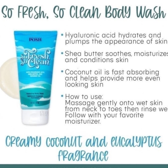 Perfectly Posh~So Fresh So Clean Body Wash💙🦋~New & Sealed - Picture 1 of 5